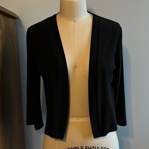 24K black lightweight cardigan